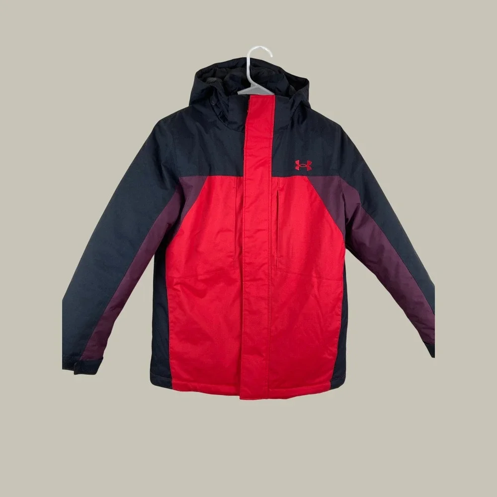 Under Armour 3-in-1 Jacket Kids Youth Boys Girls M 10 /12 Hooded Puffer Winter